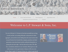 Tablet Screenshot of lpstewartandsons.com